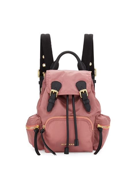 burberry runway small rucksack nylon backpack mauve pink|BURBERRY Nylon Small Rucksack Backpack Mauve Pink.